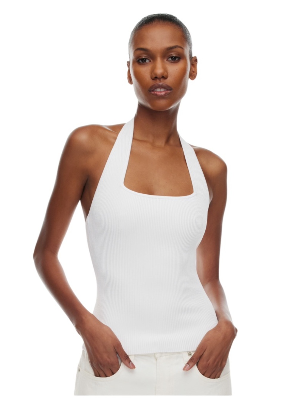 💕 Aritzia Sculpt Knit Highlight Halter top S 💕